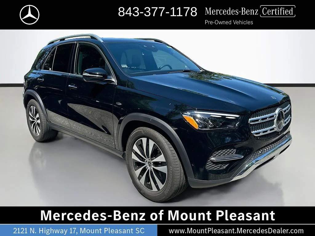 Certified Used 2025 Black Mercedes-Benz GLE 450e image 3