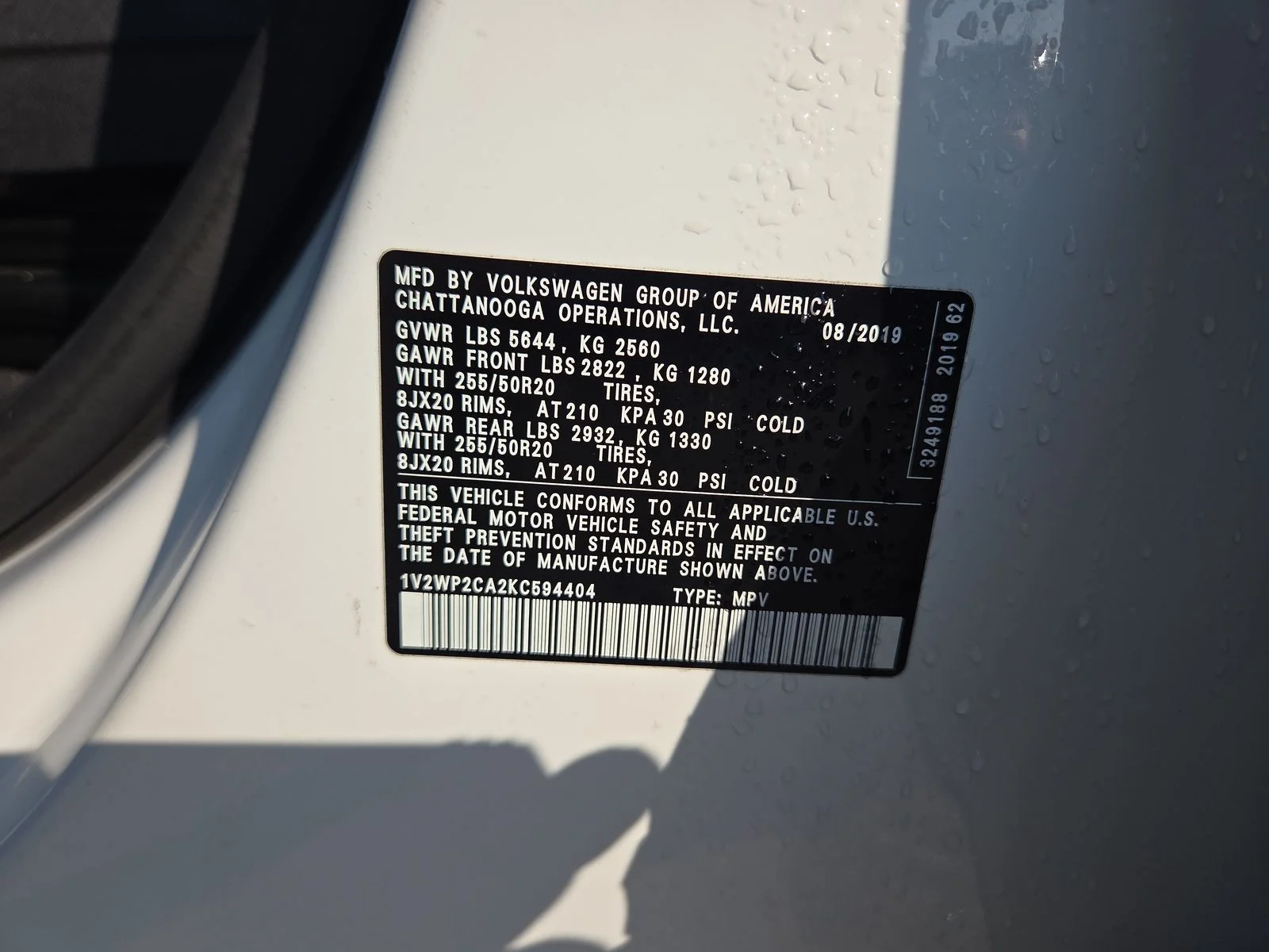 Used 2019 Pure White Volkswagen 2.0T SE w/Technology image 31