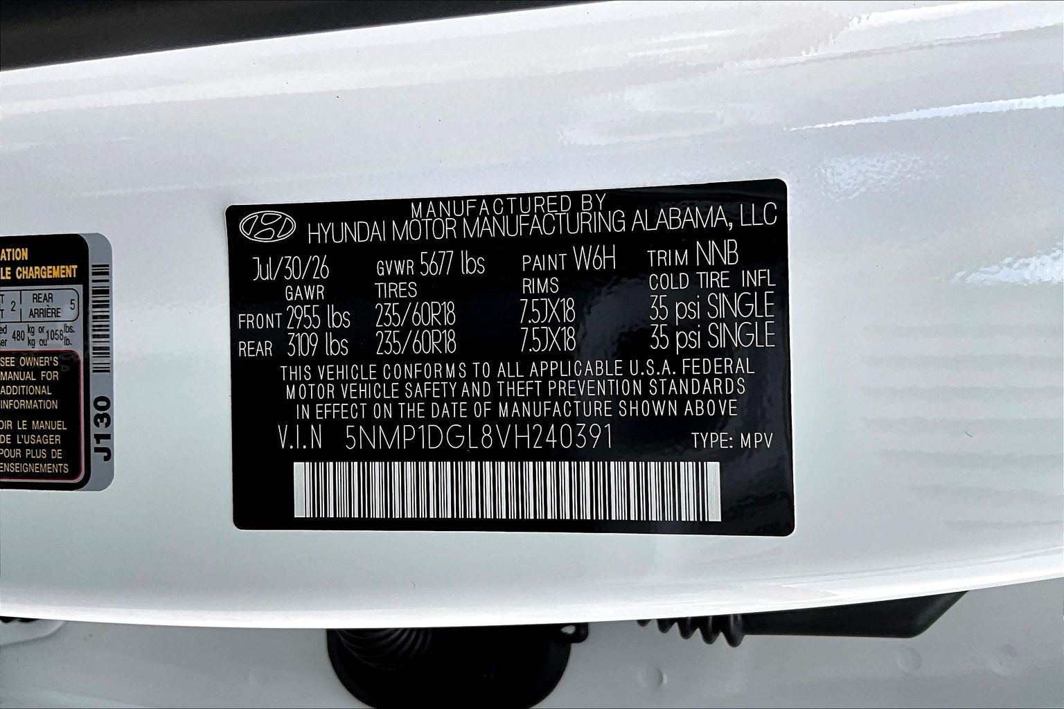 New 2027 White Hyundai SE AWD image 8