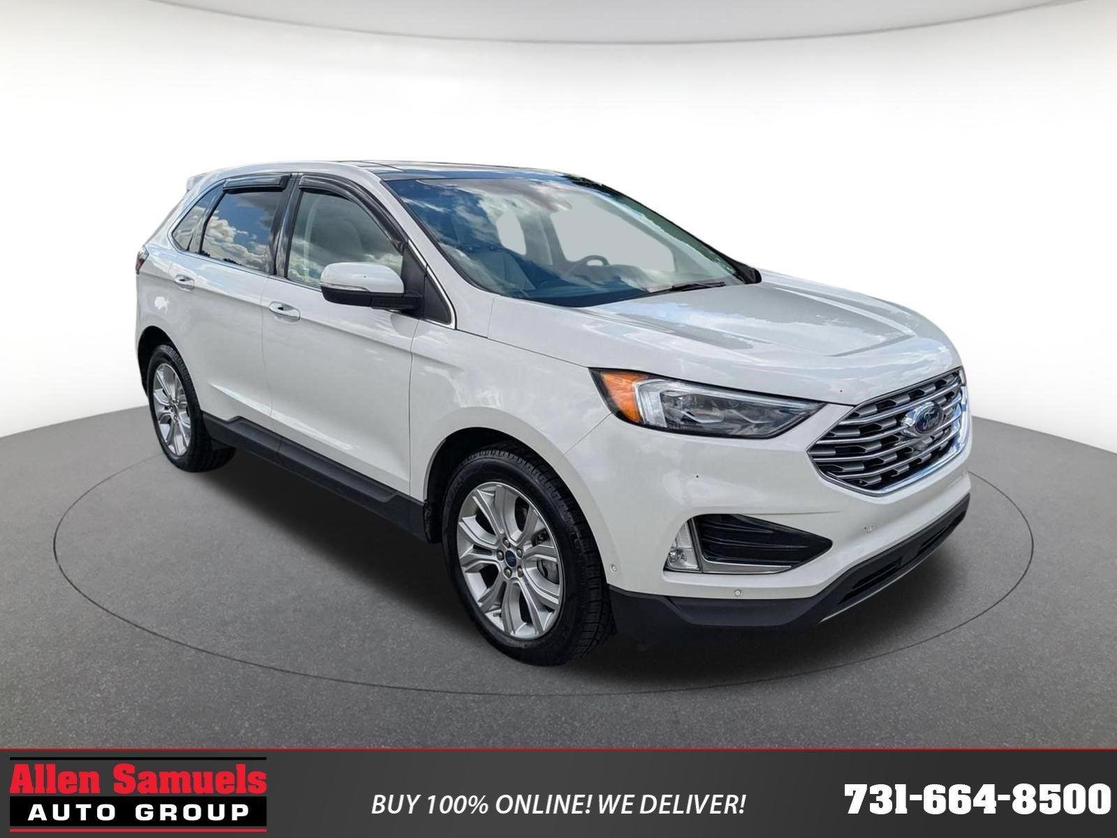 Used 2020 Star White Metallic Tri-Coat Ford Titanium image 1