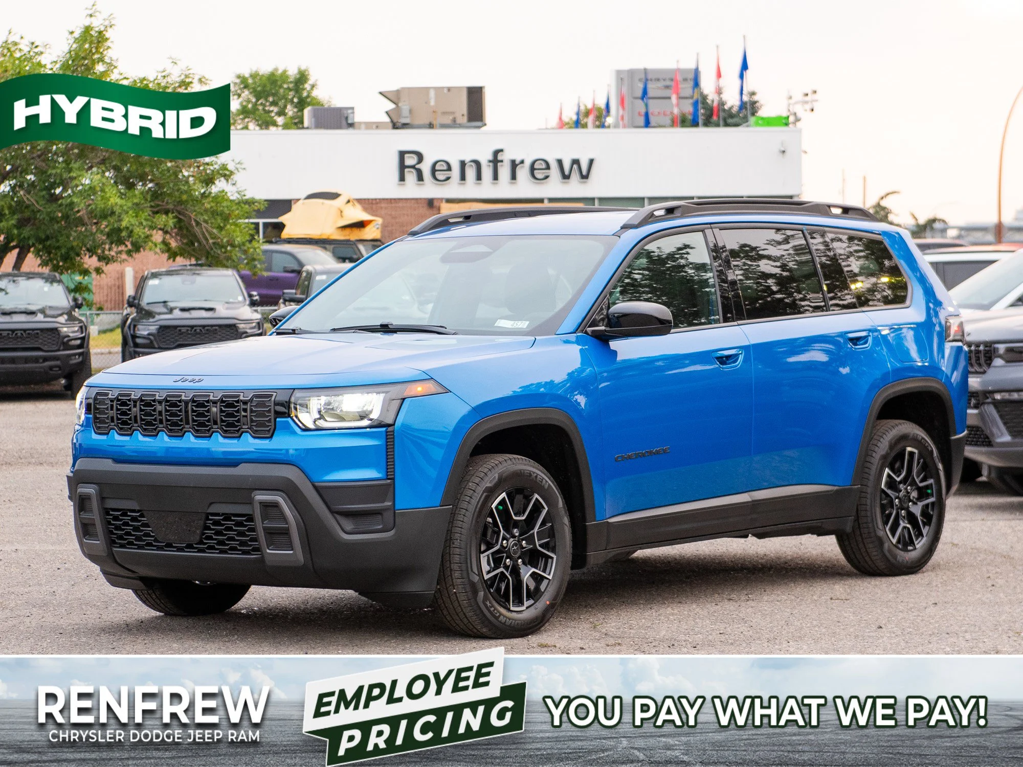 New 2026 Blue Jeep Base * Hybrid image 1