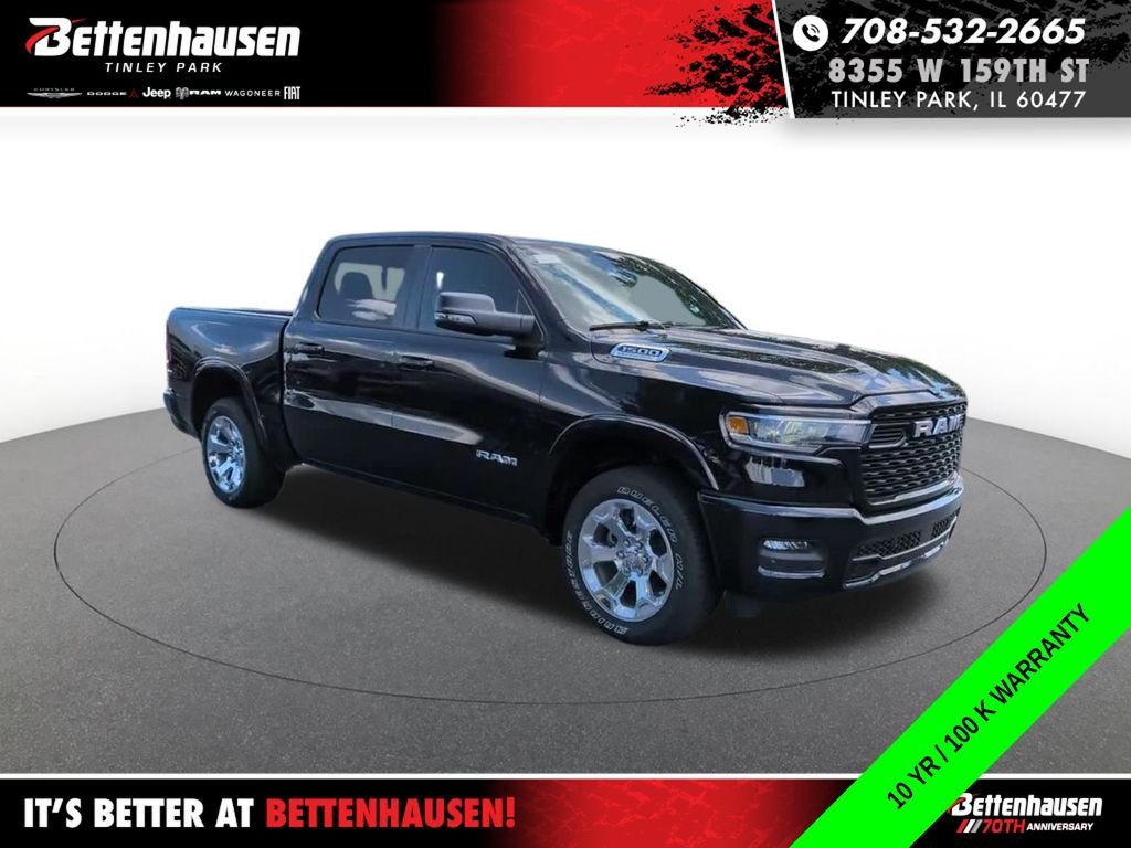 New 2026 Diamond Black Crystal Pearl-Coat Exterior Paint RAM Big Horn/Lone Star image 4