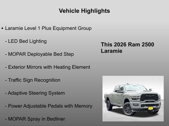 New 2026 Ceramic Gray Clear-Coat Exterior Paint RAM Laramie image 33