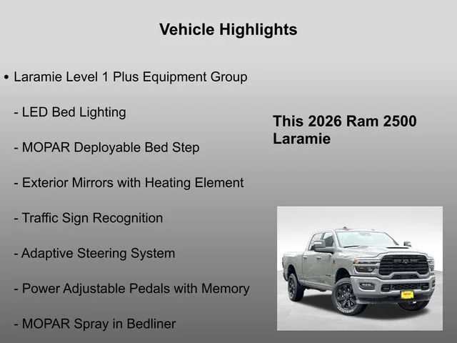 New 2026 Ceramic Gray Clear-Coat Exterior Paint RAM Laramie image 33