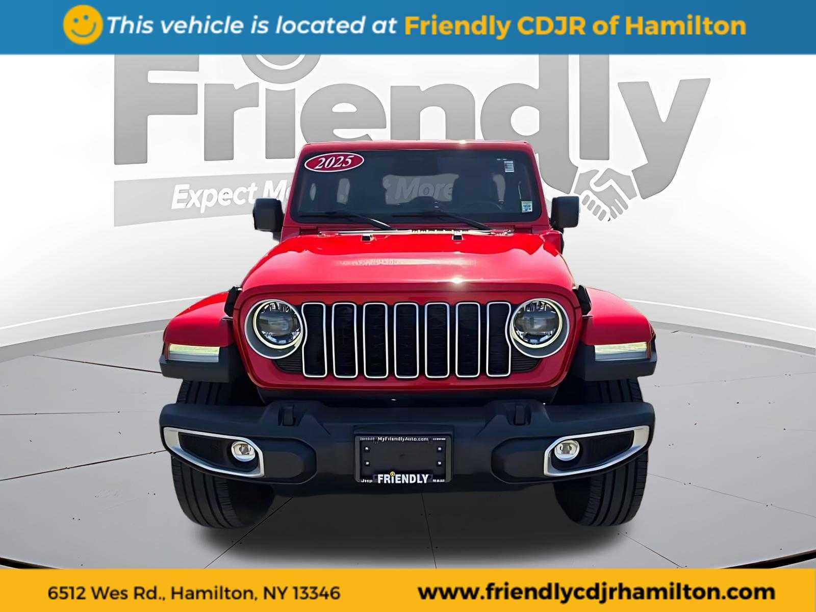 Used 2025 Jeep Wrangler 4xe Sahara 4XE with VIN 1C4RJXP68SW583716 for sale in Penn Yan, NY