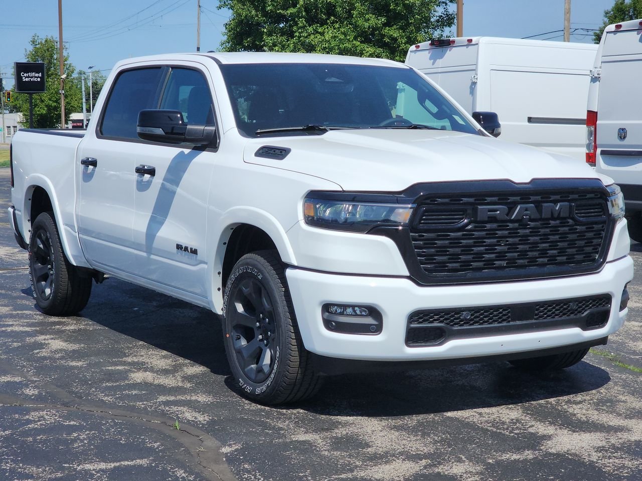 New 2026 Bright White Clear-Coat Exterior Paint RAM Big Horn image 1