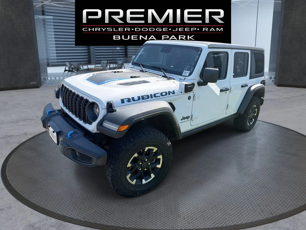 Used 2024 White Jeep Rubicon 4xe image 1