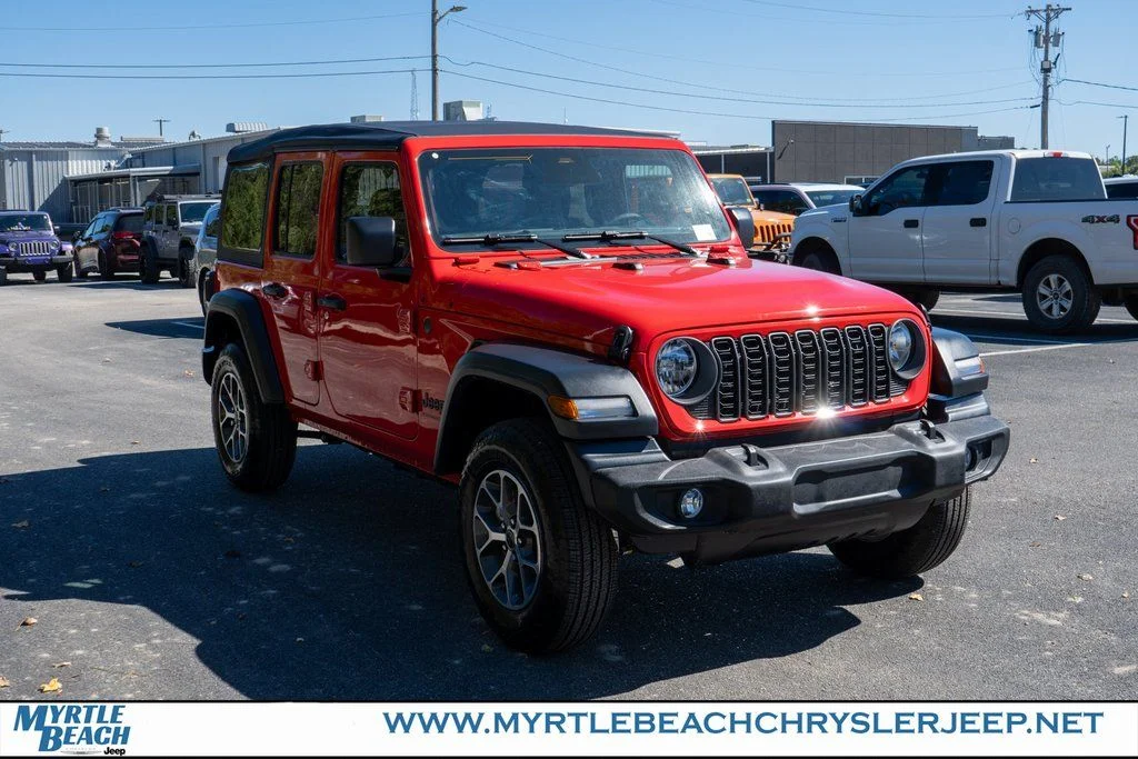 New 2026 Firecracker Red Clear-Coat Exterior Paint Jeep Sport S image 8