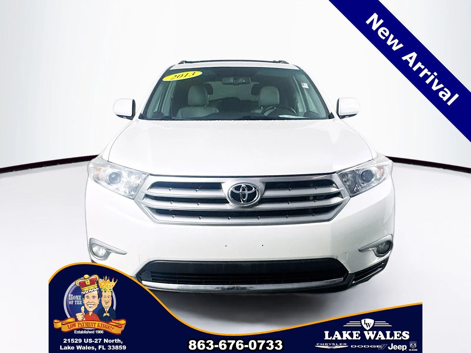 Used 2013 Toyota Highlander Limited with VIN 5TDDK3EH0DS256508 for sale in Lake Wales, FL
