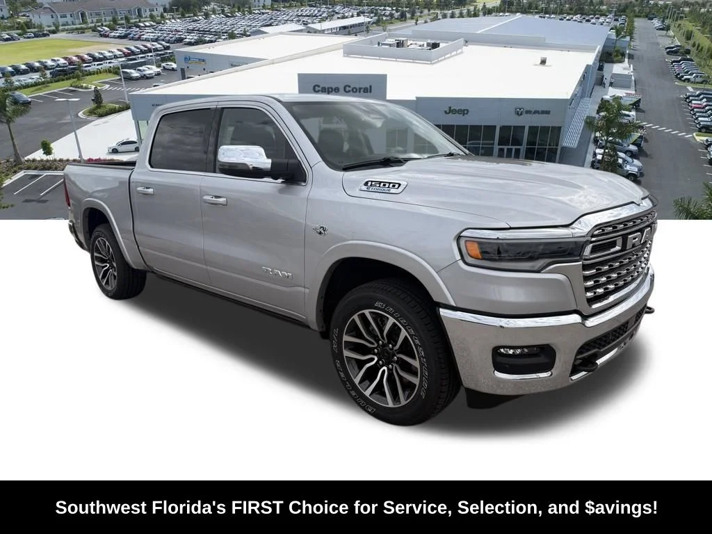 New 2026 Silver Zynith Exterior Paint RAM Limited Longhorn image 2