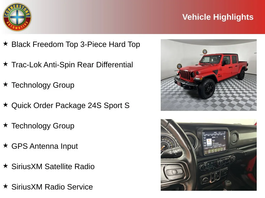 Used 2023 Jeep Gladiator Freedom with VIN 1C6HJTAG4PL513295 for sale in Elk River, Minnesota