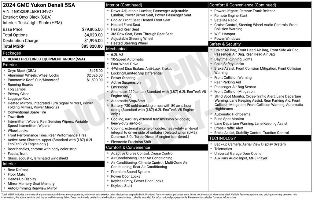 Certified Used 2024 Black GMC Denali image 26