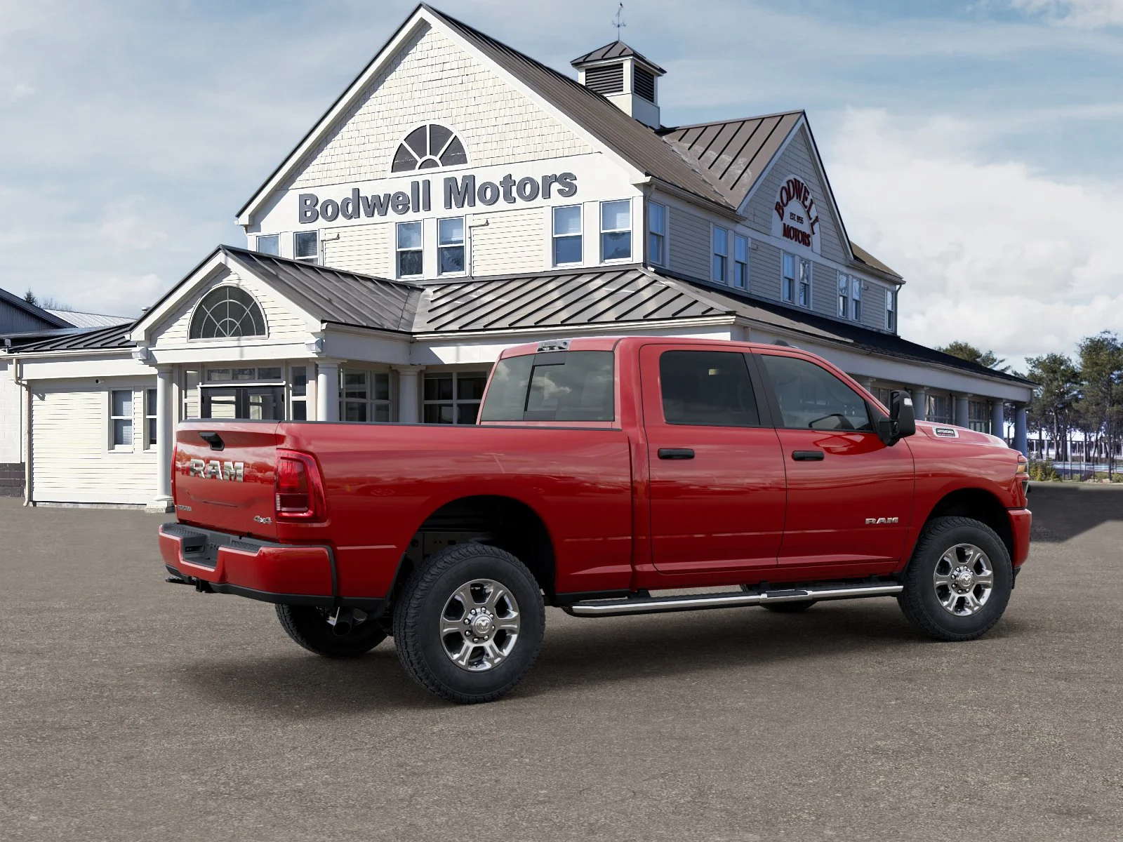 New 2026 Flame Red Clearcoat RAM Big Horn Crew Cab 4x4 6