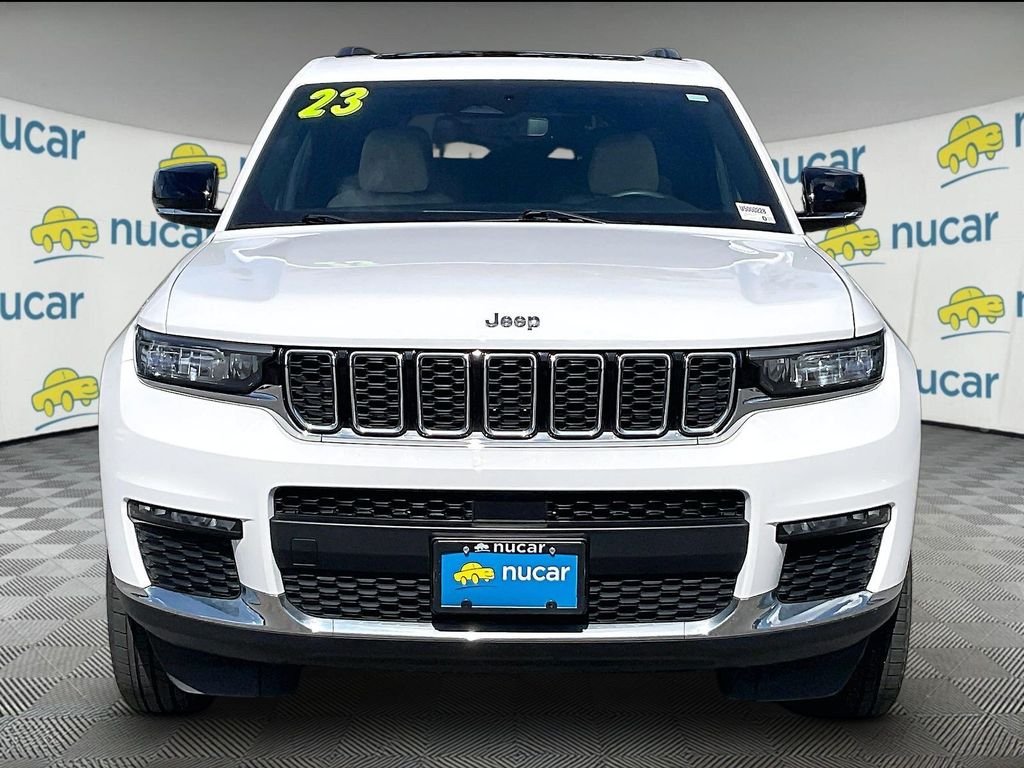 Used 2023 Bright White Clearcoat Jeep Limited image 2