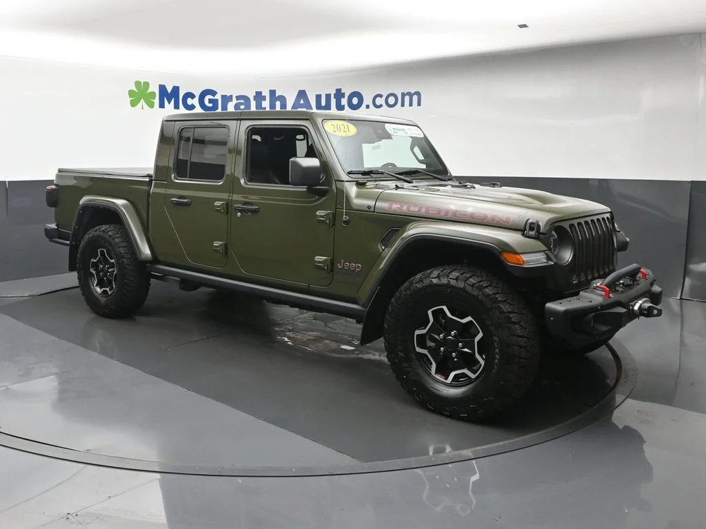 Certified Used 2021 Green Jeep Rubicon image 2