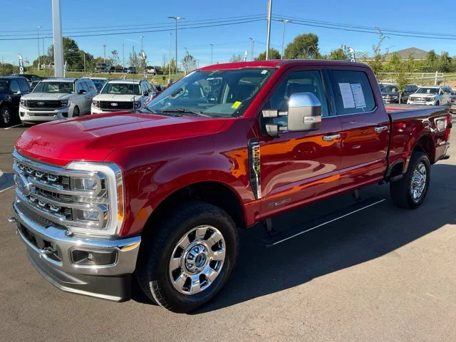 Used 2023 Rapid Red Metallic Tinted Clearcoat Ford Lariat image 3