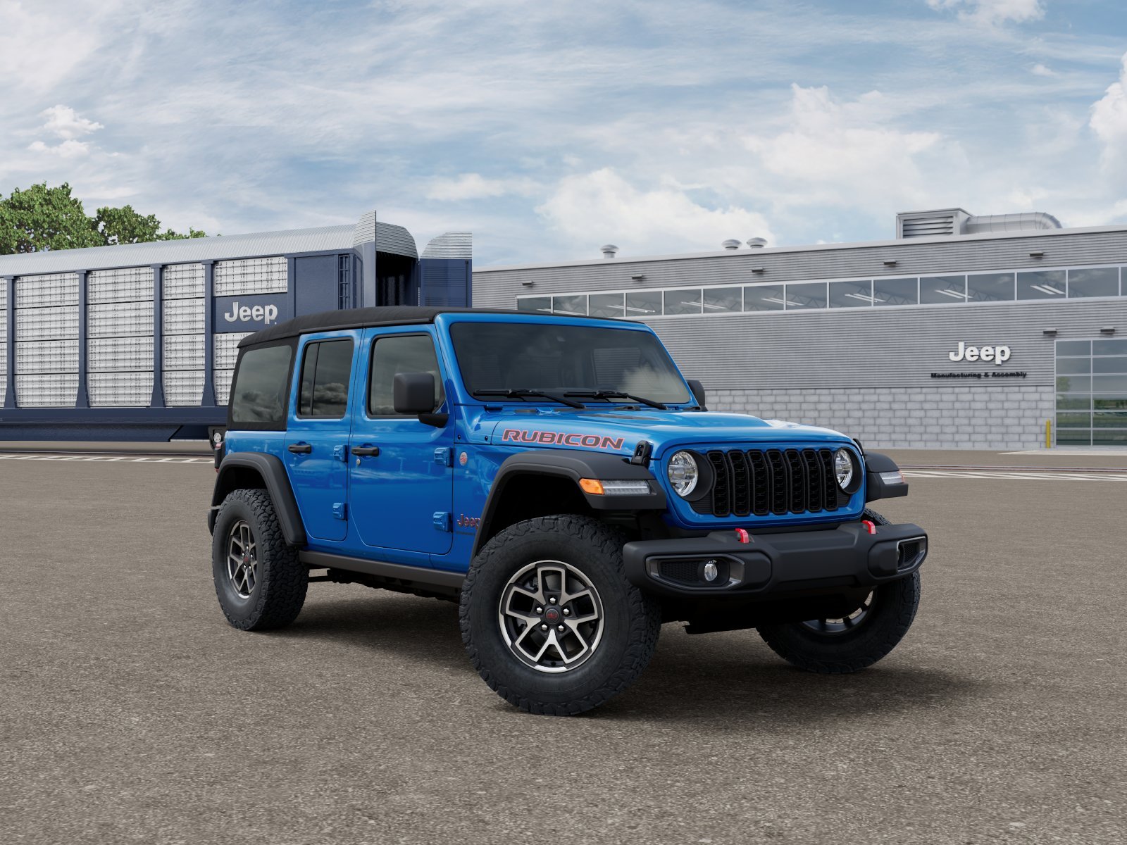New 2027 Hydro Blue Pearlcoat Jeep Rubicon image 3