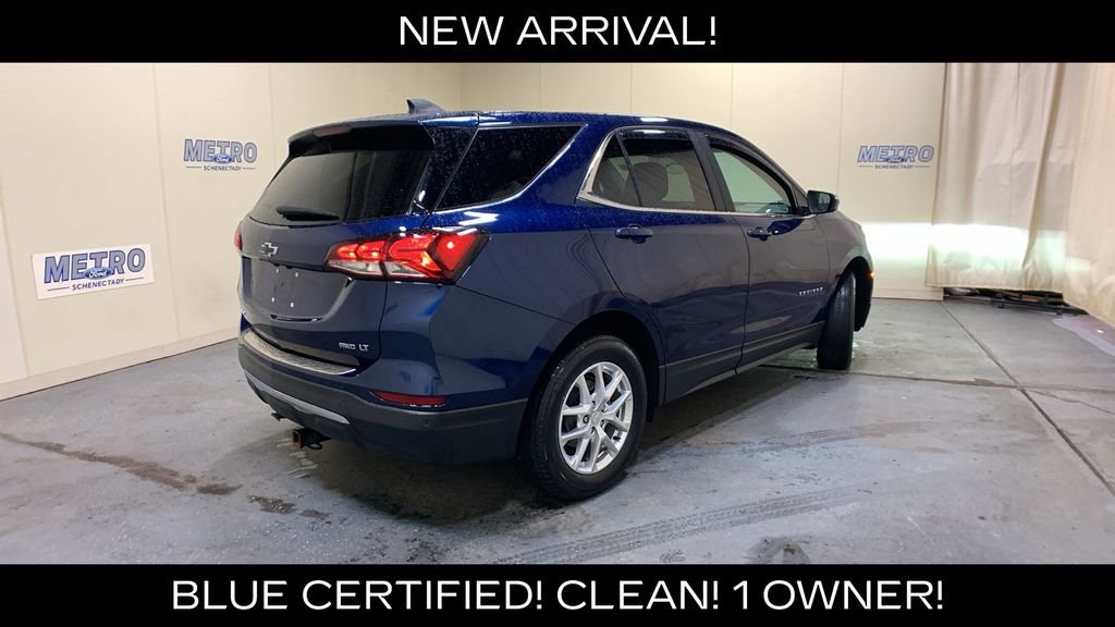 Certified Used 2022 Blue Chevrolet LT image 3