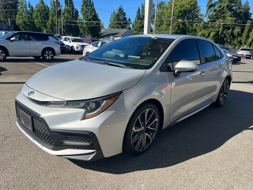 Used 2022 Classic Silver Metallic Toyota XSE image 2
