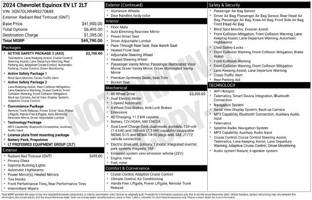Used 2024 Radiant Red Tintcoat Chevrolet 2LT image 10