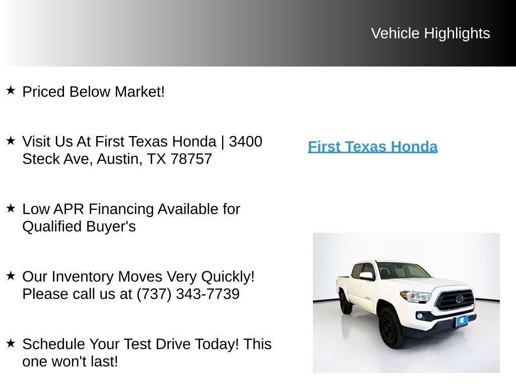 Used 2022 White Toyota SR5 image 9