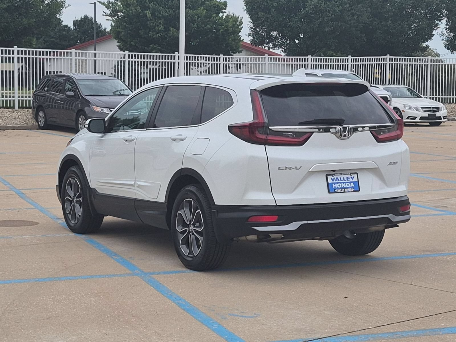 Certified Used 2020 Platinum White Pearl Honda EX-L AWD image 9