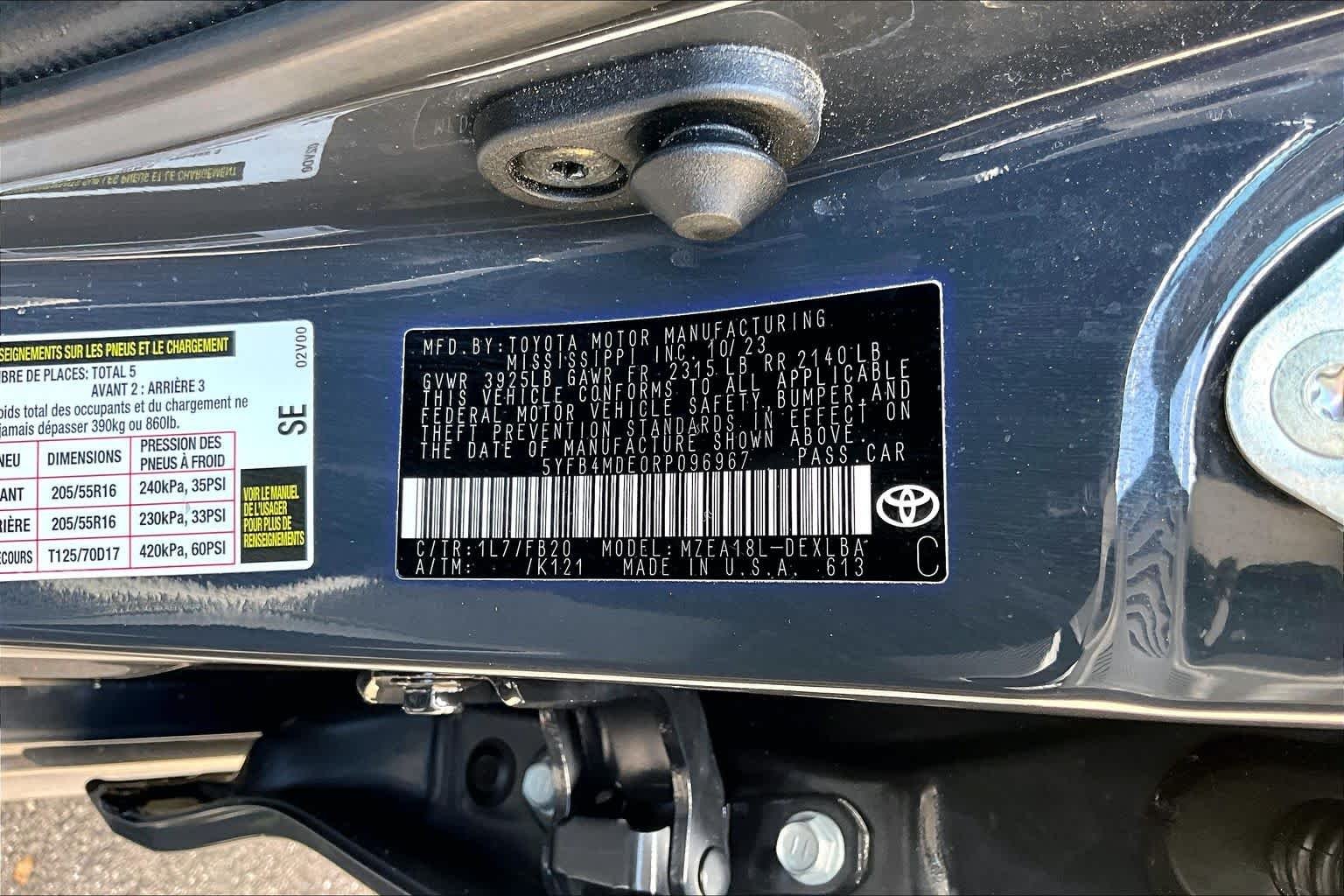 Used 2024 Underground Toyota LE image 34
