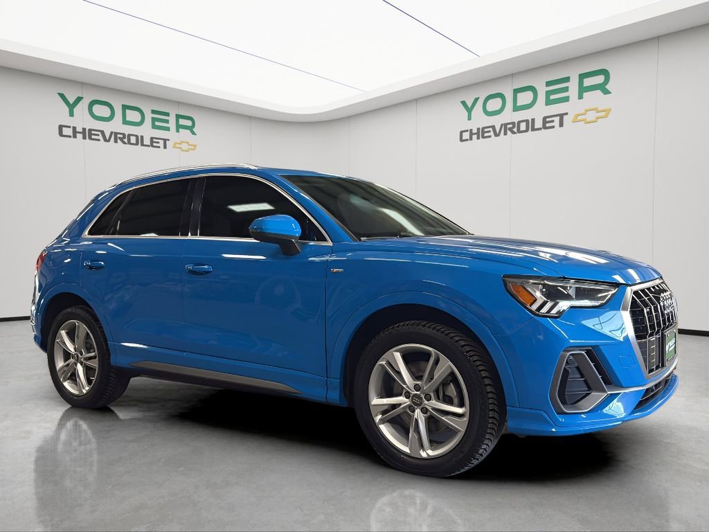 Used 2020 Audi Q3 S Line Premium Plus with VIN WA1EECF36L1107685 for sale in Goshen, IN