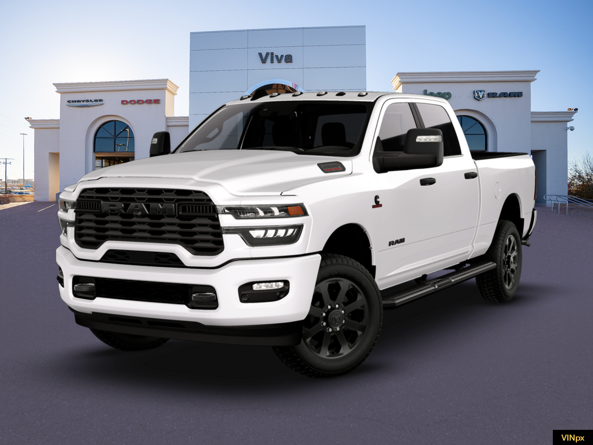 New 2026 Bright White Clear-Coat Exterior Paint RAM Big Horn image 13