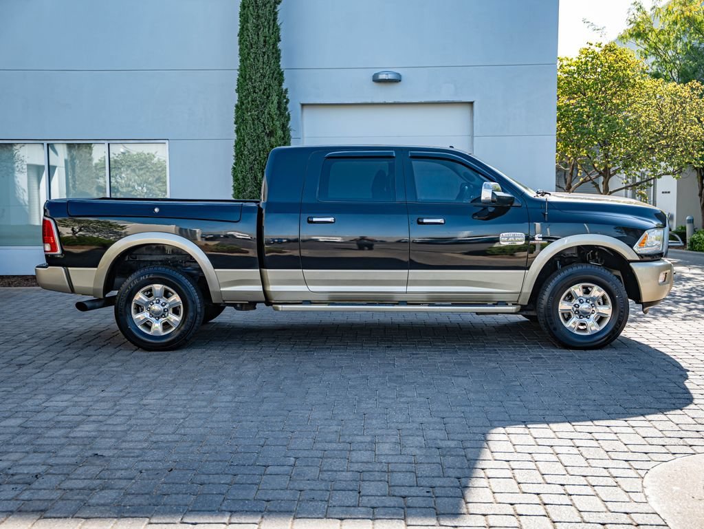 Used 2015 Brilliant Black Crystal Pearlcoat Ram Laramie Longhorn image 4