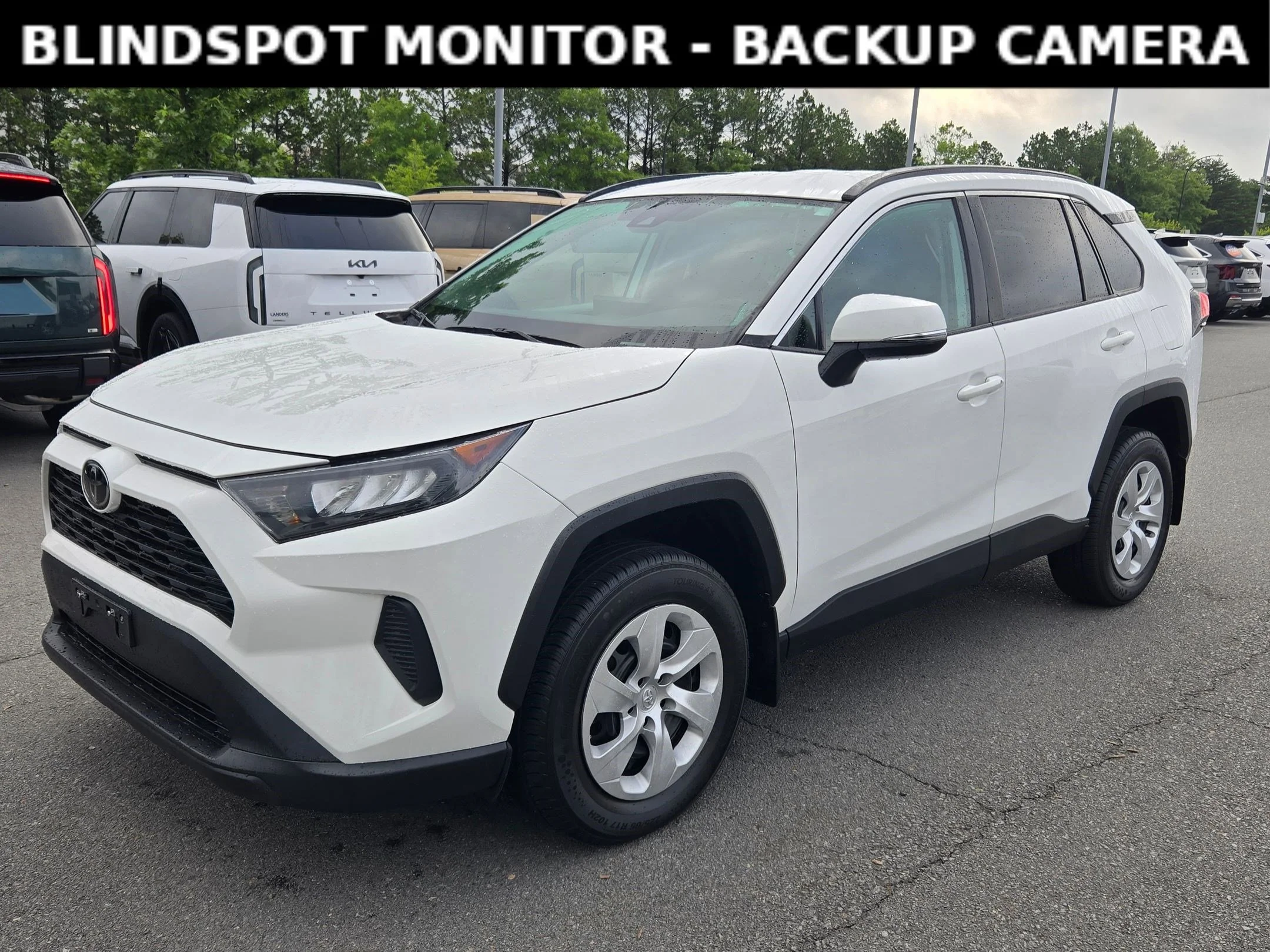 Used 2021 Super White Toyota LE image 3