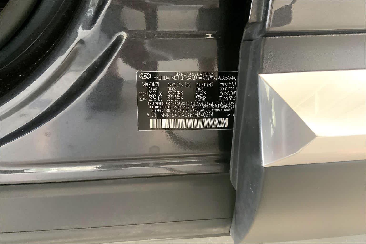 Used 2021 Portofino Gray Hyundai Limited image 34