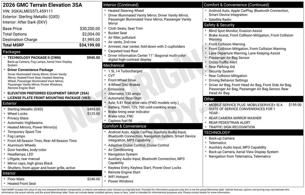 2026 GMC Terrain Elevation - Photo 41