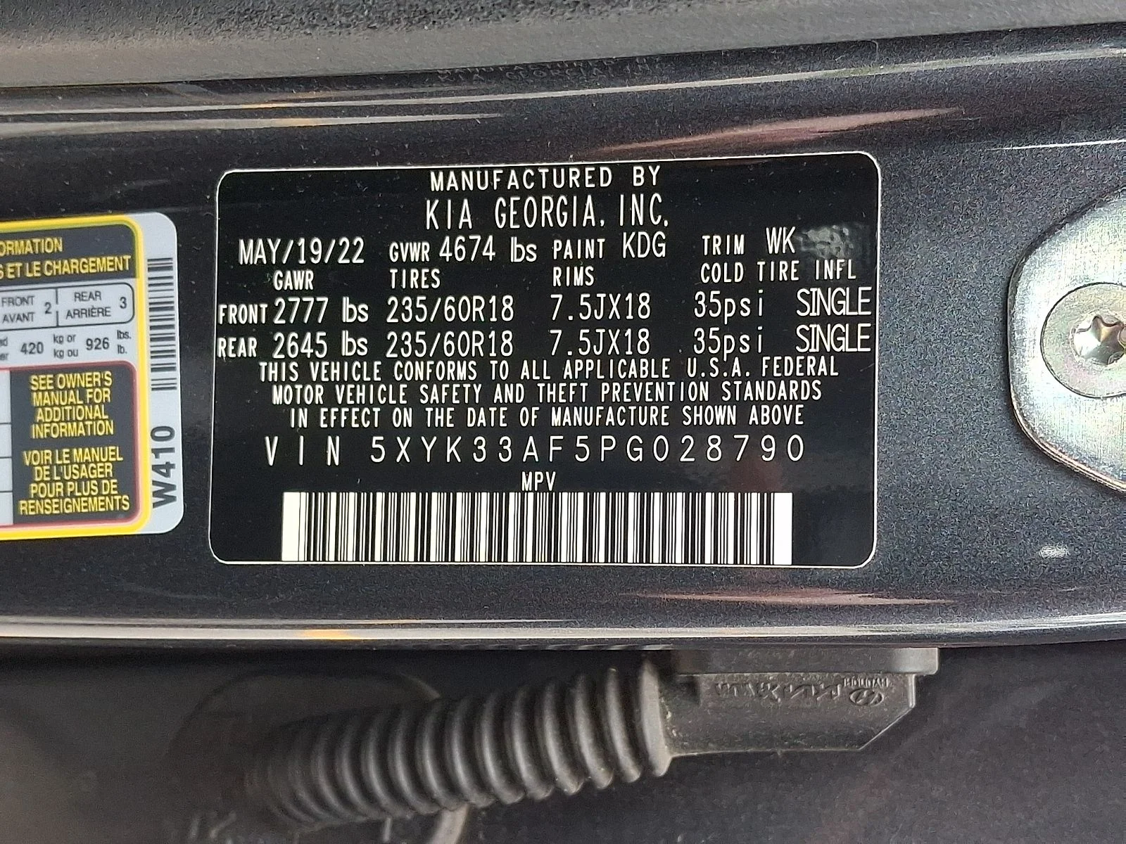 Certified Used 2023 Gray Kia EX image 26