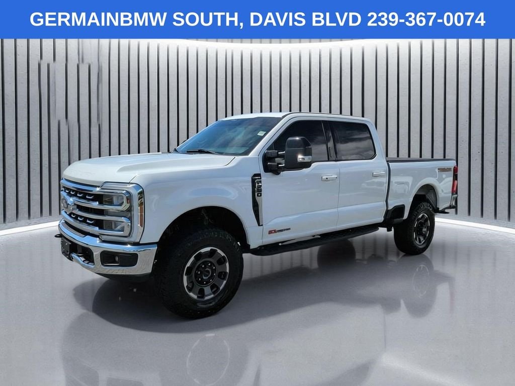 Used 2024 White Metallic Ford Lariat image 1