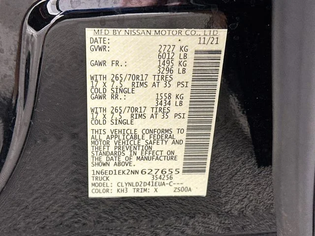 Certified Used 2022 Black Nissan PRO-4X image 27