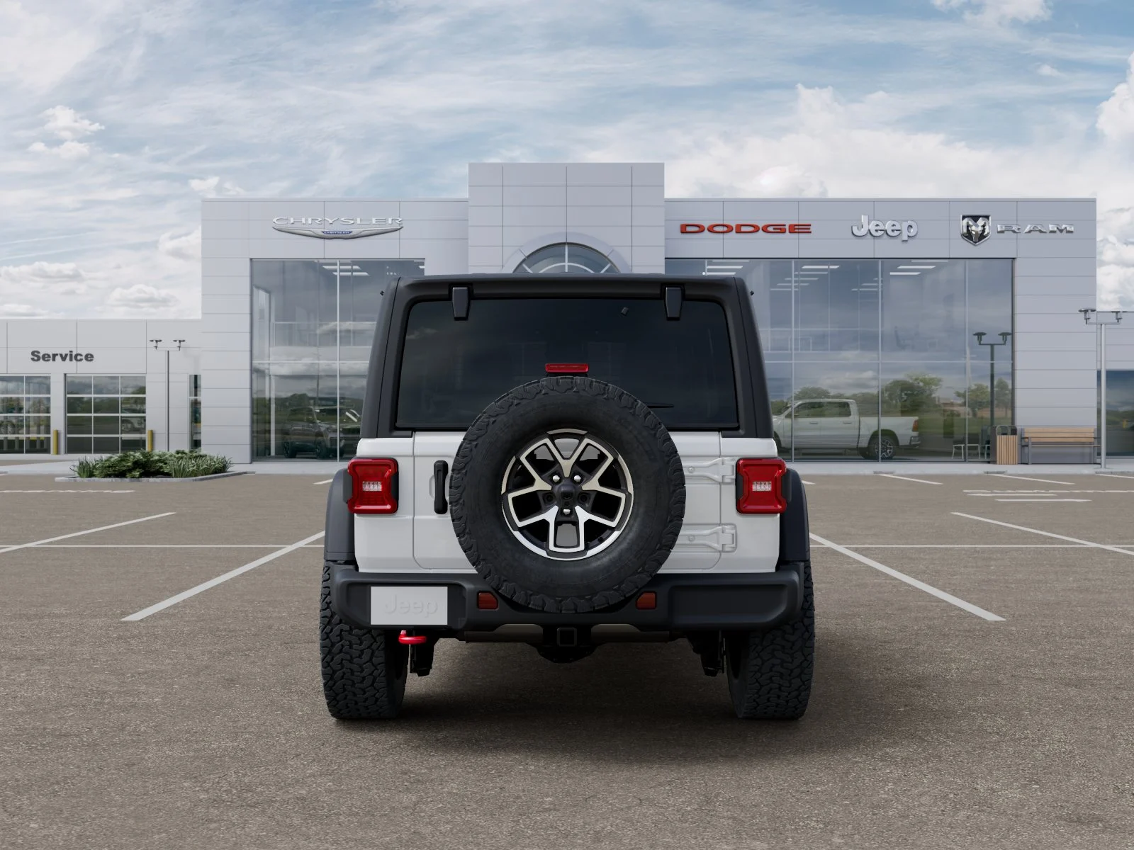 New 2026 Bright White Clear-Coat Exterior Paint Jeep Rubicon image 34