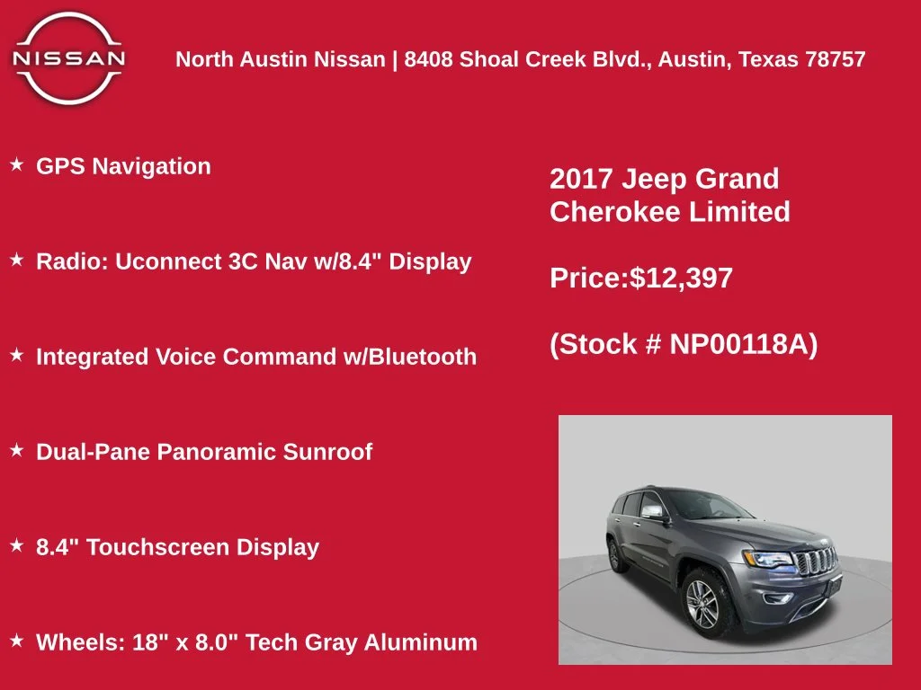 Used 2017 Gray Jeep Limited image 11