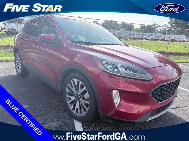 Certified Used 2020 Red Metallic Ford Titanium image 1