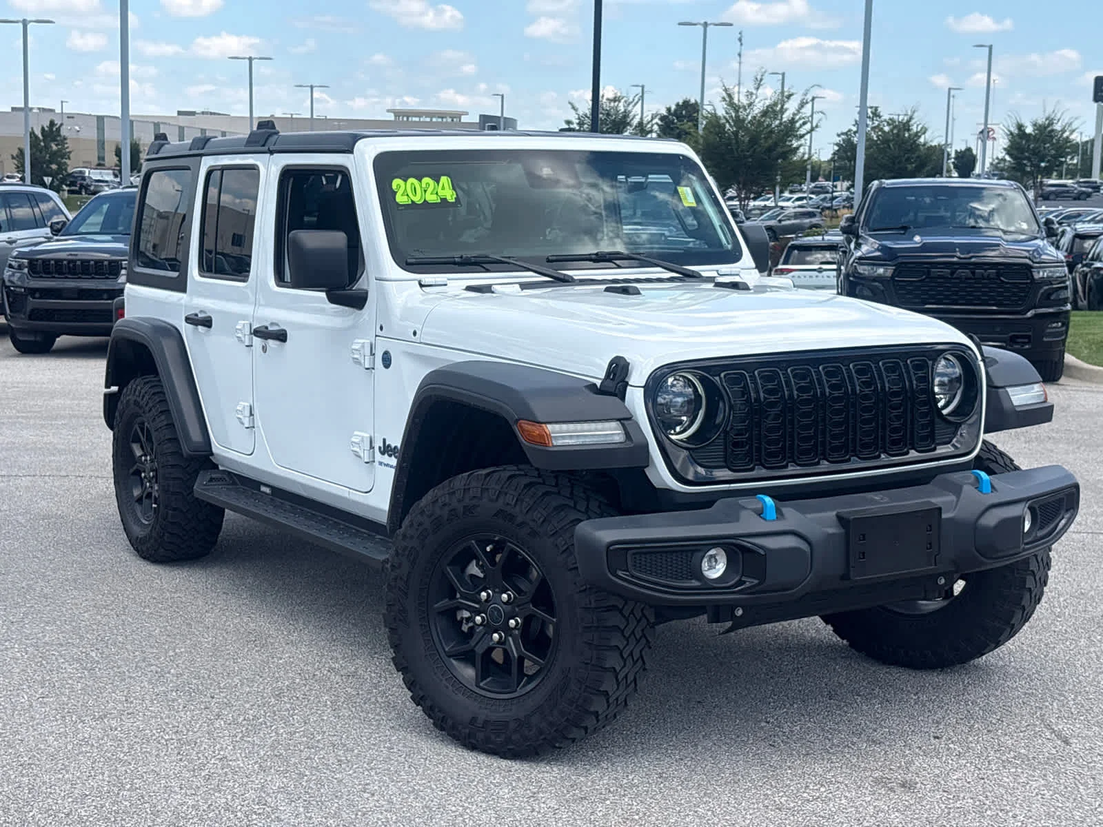 Used 2024 Jeep Wrangler 4xe Willys 4XE with VIN 1C4RJXN68RW310577 for sale in Kansas City