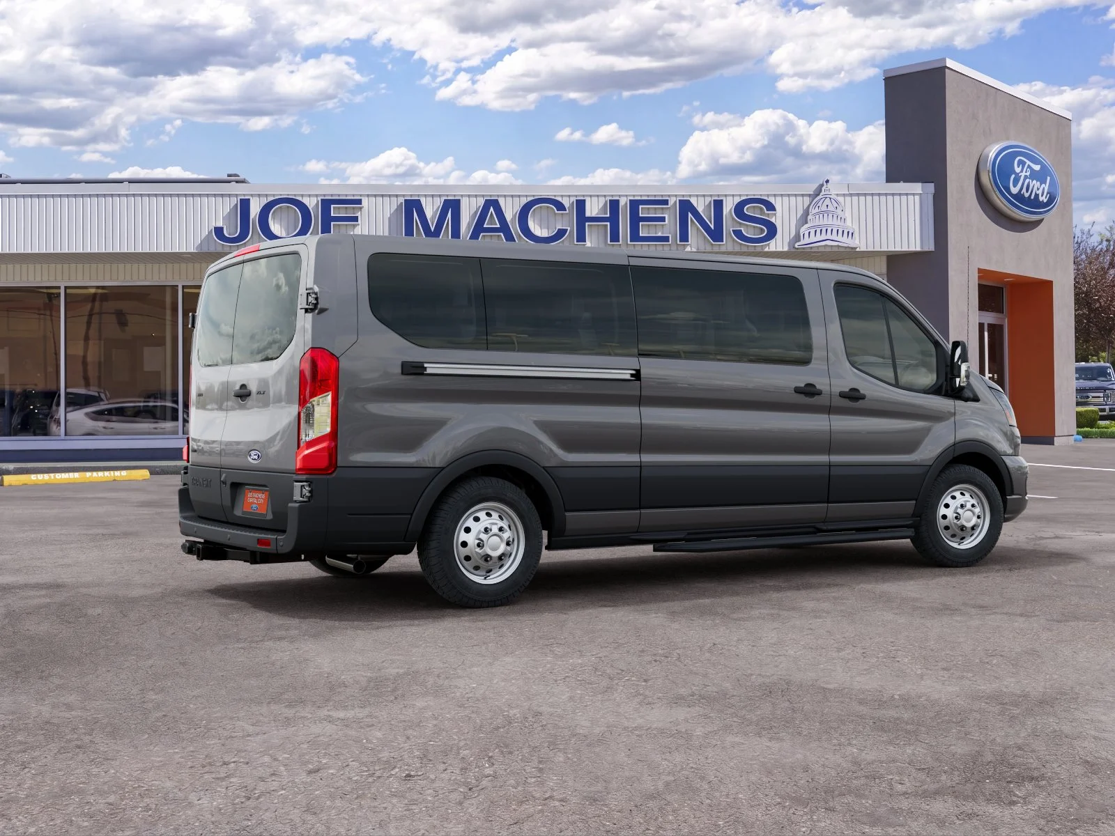 New 2027 Carbonized Gray Metallic Ford Passenger Van XLT image 6