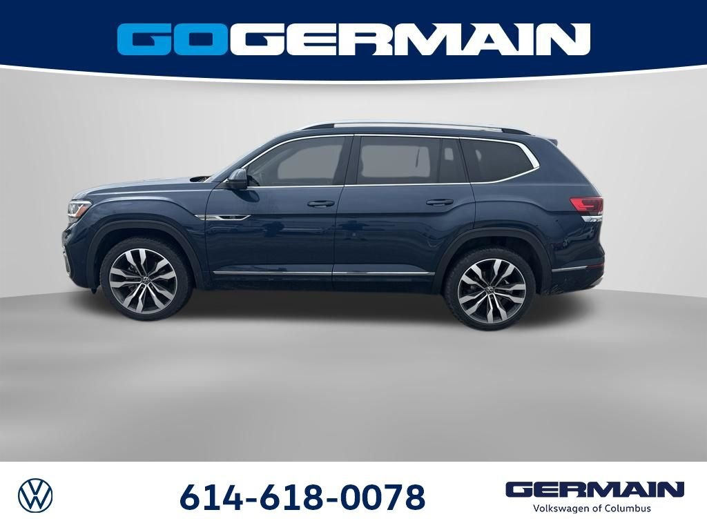Used 2021 Blue Metallic Volkswagen 3.6L V6 SEL Premium R-Line image 3