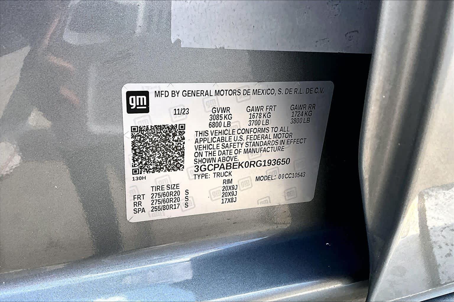 Used 2024 Sterling Gray Metallic Chevrolet Custom image 37