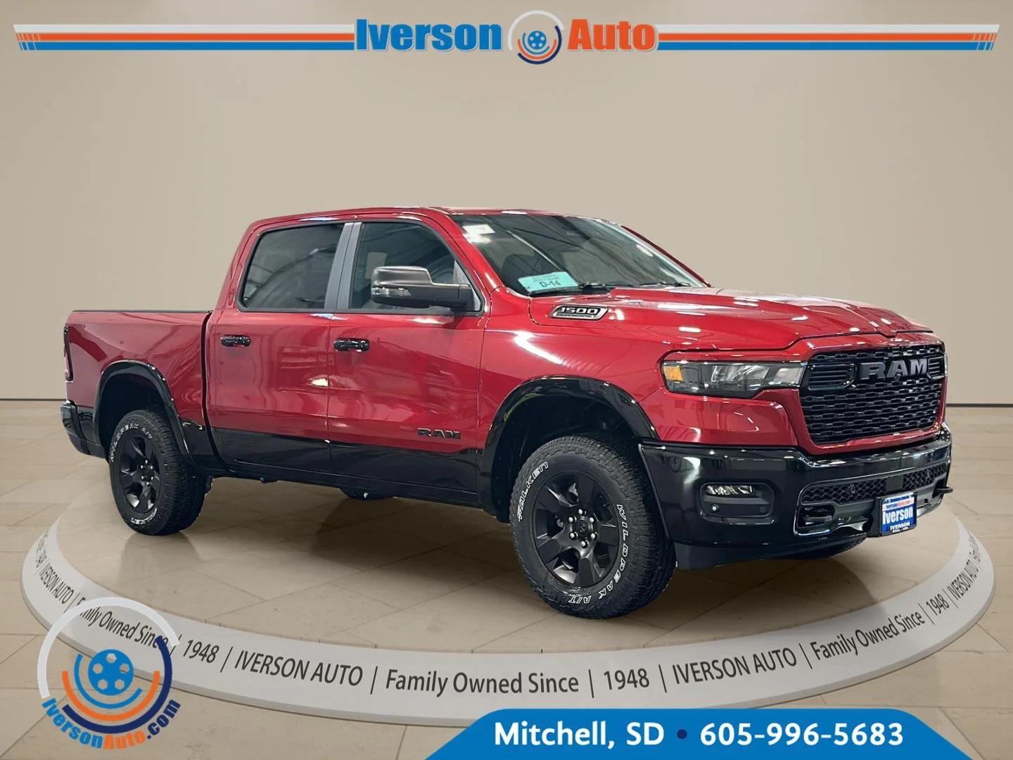 New 2027 Molten Red Pearl-Coat Exterior Paint RAM Big Horn image 1