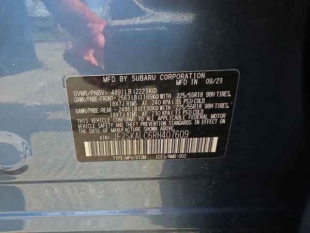 Used 2024 Blue Subaru Limited image 30
