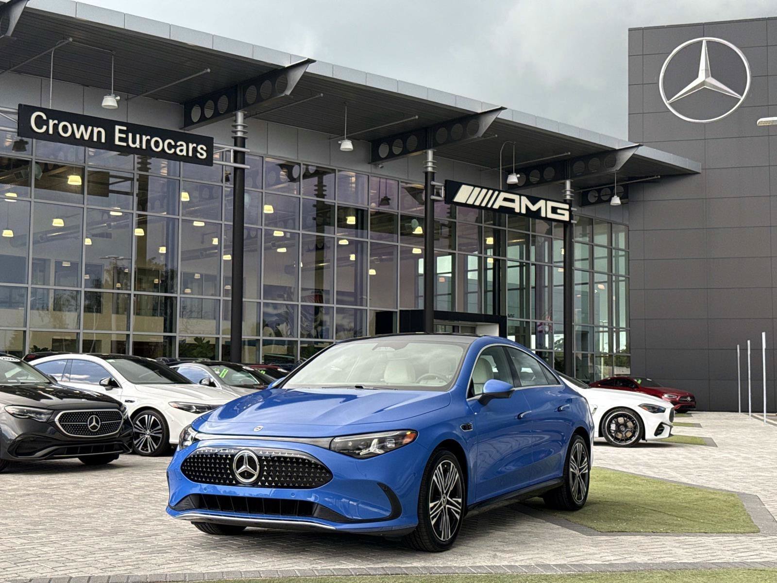 New 2027 Sky Blue Metallic Mercedes-Benz 350 Electric 4MATIC® image 1
