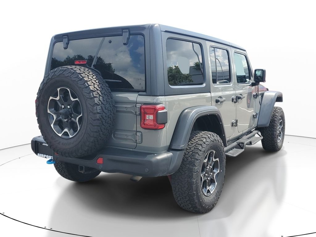 Used 2021 Gray Jeep Unlimited Rubicon 4xe image 5