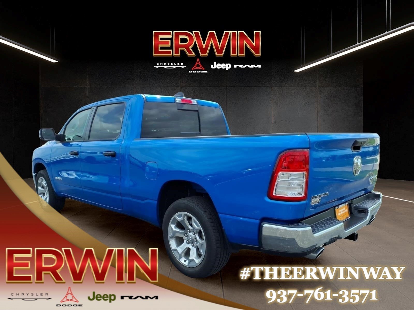 Certified Used 2023 Hydro Blue Pearl Coat RAM Big Horn image 5