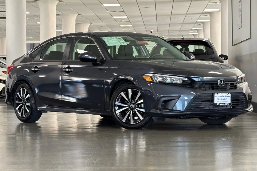 Used 2023 Meteorite Gray Metallic Honda EX image 2