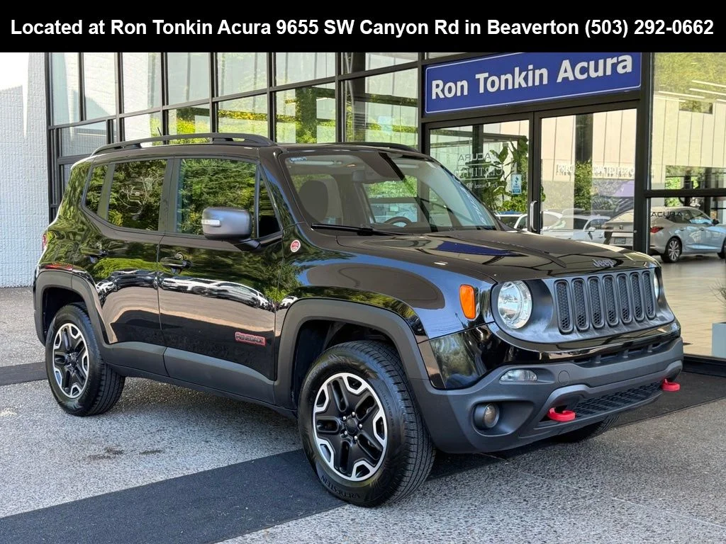 Used 2016 Black Jeep Trailhawk image 1